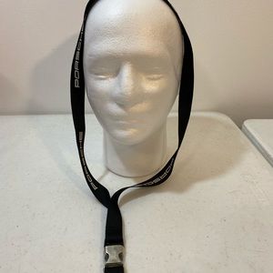 Porsche black lanyard new